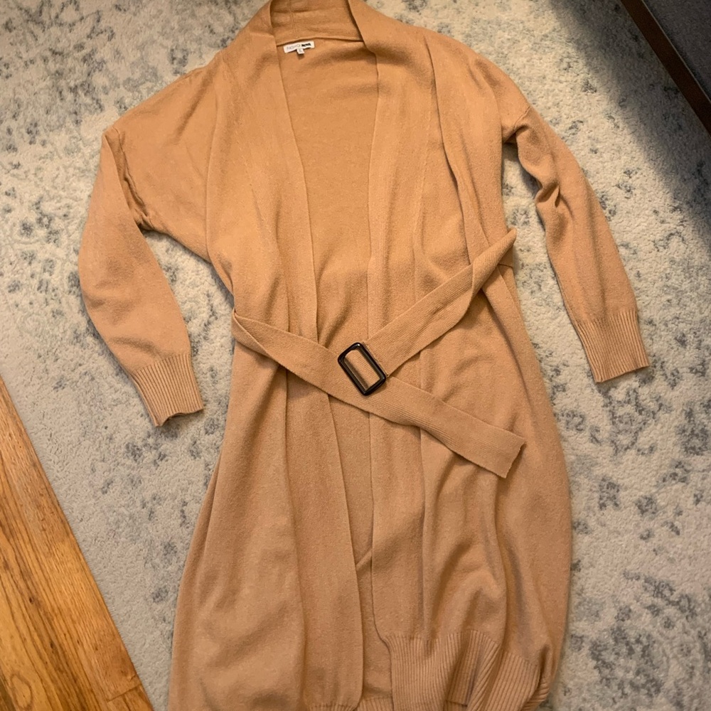 Fashion Nova Camel Knit Cardigan